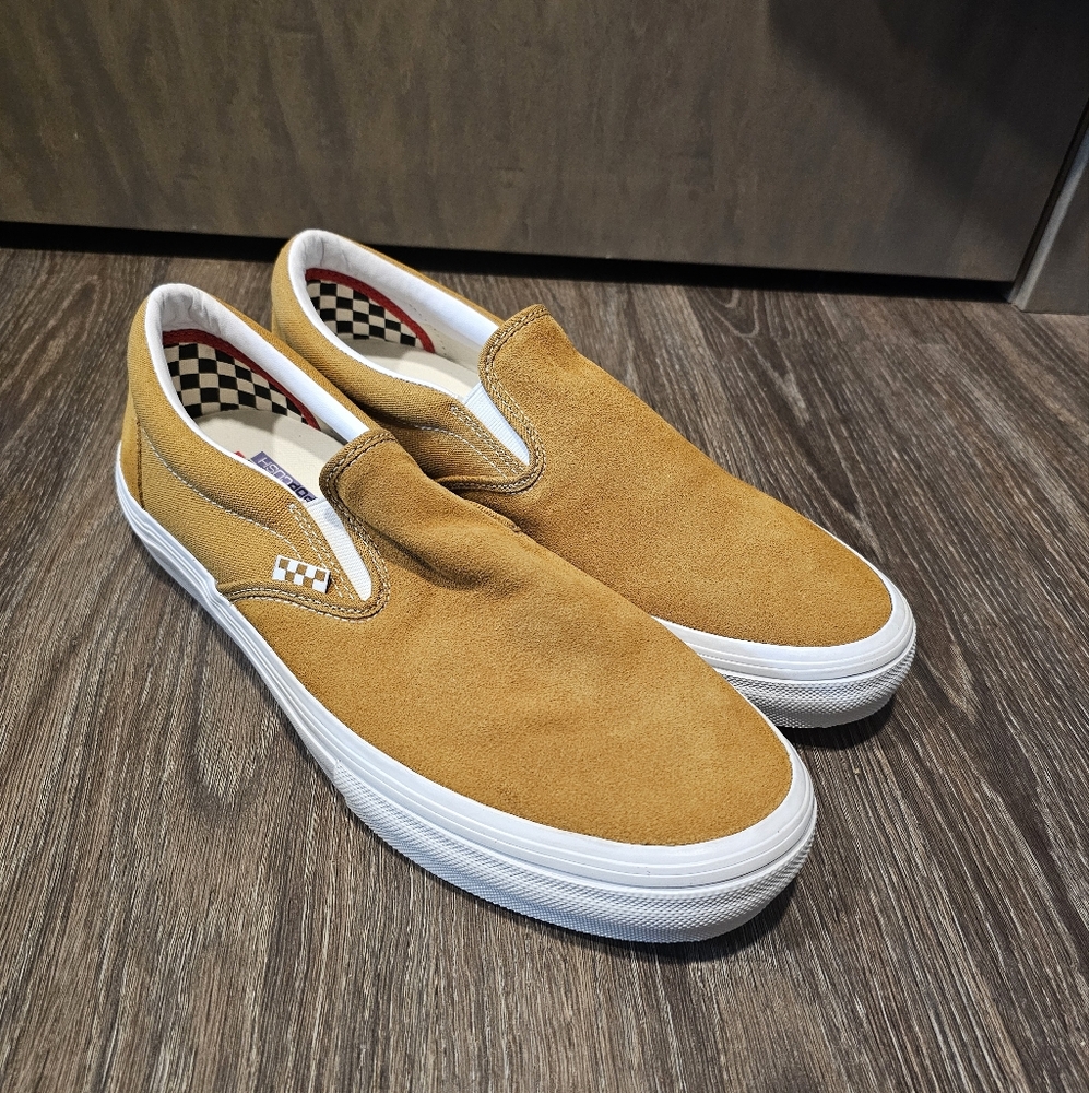 Vans Men's Tan Slip-On Shoes